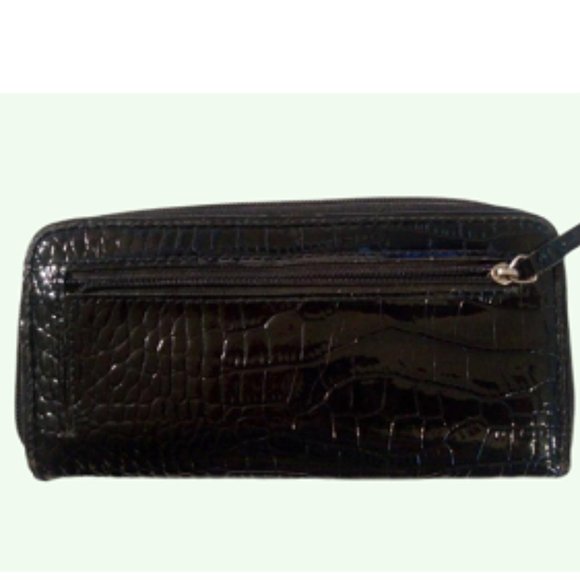Liz & Co. Women's Snap Clutch Wallet        Black        7.5 in. X 4 in. - Picture 2 of 5